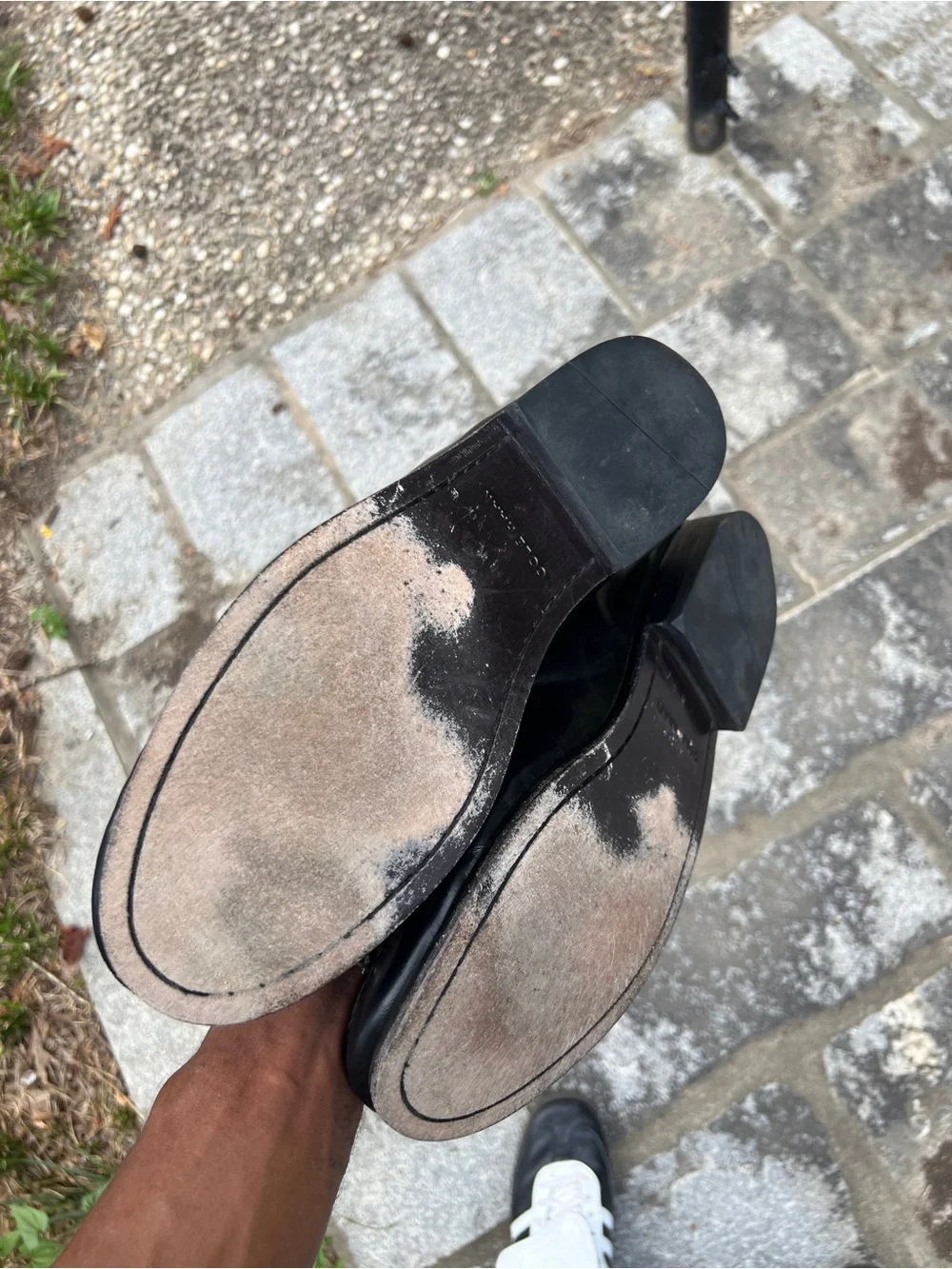 Cole Haan Black Leather Slip-On Penny Loafers